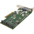 Supermicro AOC-SLG3-2M2 SSD Adapter Card PCIe x8 3.0 to M.2 NVMe SSD Slots LP