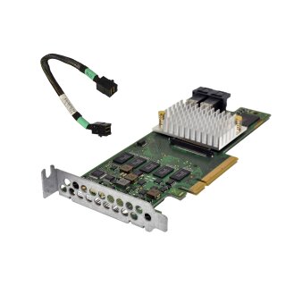 Fujitsu D3216-A13 GS2 LSI MR 9361-8i 12Gb PCIe x8 RAID Controller +1x SAS Kabel LP