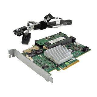 DELL PERC H700 6 Gb/s PCI-E x8 512 MB SAS RAID Controller 01THG8 +Kabel