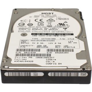 HGST 300GB 2.5" 12G 10K SAS HDD Festplatte HUC101830CSS204 0B31838