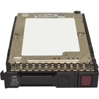 HP 146GB 2.5" 15K 6G SAS HDD Festplatte EH0146FBQDC 627114-001 mit Rahmen