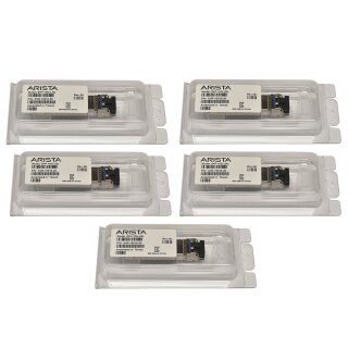 5x Arista Original GBIC SFP-10G-LRL 10Gbps SFP+ 1310nm 1km XVR-10010-20 Rev: B1 Neu