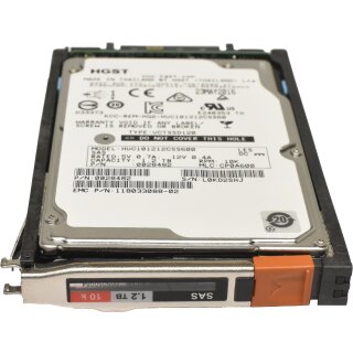 HGST 1.2TB 2.5" 10K 6G SAS HDD Festplatte HUC101212CSS600 0B28482 mit EMC Rahmen