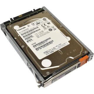 EMC Toshiba 300GB 2.5" 15K 6G SAS HDD Festplatte AL13SXB300N HDEAE02EAA51 118000384-07 mit EMC Rahmen