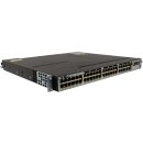 Cisco Catalyst WS-C3750X-48P-S 48-Port stackable PoE+ GE Switch 2x PSU