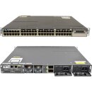 Cisco Catalyst WS-C3750X-48P-S 48-Port stackable PoE+ GE Switch 2x PSU