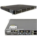 Cisco Catalyst WS-C3750X-48P-S 48-Port stackable PoE+ GE Switch 2x PSU