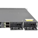 Cisco Catalyst WS-C3750X-24P-S 24-Port Stackable PoE GE Switch + Network Module C3KX-NM-1G 2x PSU