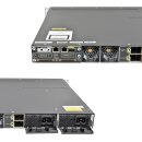 Cisco Catalyst WS-C3750X-24P-S 24-Port Stackable PoE GE Switch + Network Module C3KX-NM-1G 2x PSU