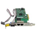 Intel I350-T2 Dual-Port Gigabit Ethernet + RS-232 Port PCIe x4 Server Adapter