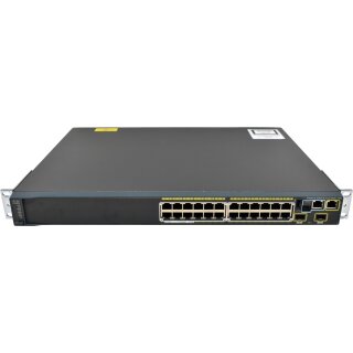 Cisco Catalyst WS-C2960S-24PD-L 24-Port PoE RJ-45 GE Switch 2x SFP+