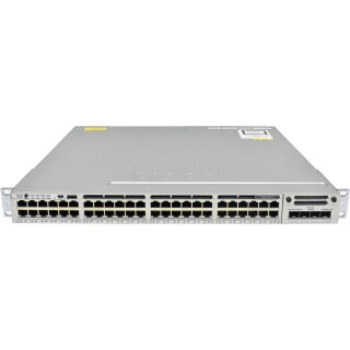 Cisco Catalyst WS-C3850-48T-S 48-Port RJ-45 stackable GE Switch +Module C3850-NM-4-10G 1x PSU