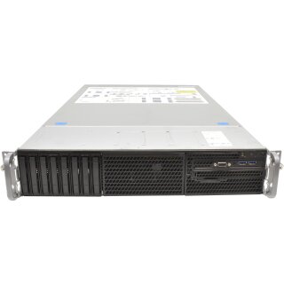 Intel Server Rr2000 ohne CPU 2x Kühler 0GB PC4 8x SFF 2.5 Zoll + Caddy