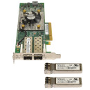 Lenovo QLogic QLE2662-LNVX Dual-Port 16Gb PCIe x8 FC Server Adapter 00Y3344 LP +2x GBICs