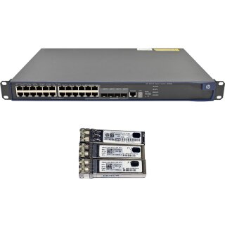 HP A5120-24G JE068A 24-Port GE Switch 4x SFP 2x Module 10G LSPM2SP2P 3x Mini GBIC