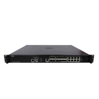 Dell SonicWALL NSA 6600 1RK27-0A5 4-Port 10G SFP+ 8-Port SFP 8-Port RJ-45 GE Firewall