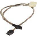 Fujitsu Kabel 1x SATA / 2x 4-pin 35cm A3C40183452 A3C40183453