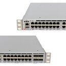 Brocade VDX 6740T-1G XBR-VDX6740T-56-1G-F 48-Port RJ-45 10GE Switch 4x 40G QSFP+ Rack Ears