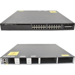 Cisco Switch Catalyst WS-C3650-24TS-E 24-Ports PoE 1G 4-Ports 1G Uplink IP No OS No PSU No FAN 800-41246-03