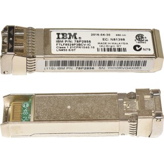 IBM FTLF8529P3BCV-IC 16Gb SW SFP+ 850nm FC Transceiver 78P2856