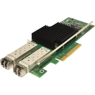 Dell Intel X710-DA2 FC Dual-Port 10GbE PCIe x8 Converged Network Adapter 0Y5M7N ohne Bracket +2x GBIC