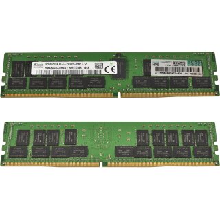 64GB HP SKhynix 2x32GB 2Rx4 PC4-2933Y DDR4 RAM HMA84GR7JJR4N-WM P03052-091 G10