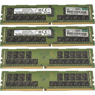 128GB HP Samsung 4x32GB 2Rx4 PC4-2666V DDR4 RAM M393A4K40CB2-CTD 840758-091 G10