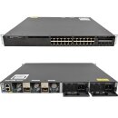 Cisco Catalyst WS-C3650-24PD-S 24-Port PoE+ RJ-45 GE Switch 2x 10G SFP+ 2x 1G SFP +Rack Ears