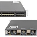 Cisco Catalyst WS-C3650-24PD-S 24-Port PoE+ RJ-45 GE Switch 2x 10G SFP+ 2x 1G SFP +Rack Ears