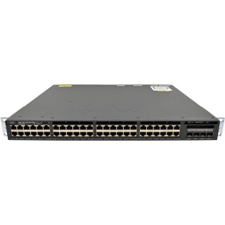 Cisco Catalyst WS-C3650-48PD 48-Port RJ-45 PoE+ GE Switch 2x 1G SFP 2x 10G SFP+ 2x PSU +Rack Ears