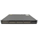 Cisco Catalyst WS-C3650-48PD 48-Port RJ-45 PoE+ GE Switch 2x 1G SFP 2x 10G SFP+ 2x PSU +Rack Ears