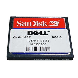 SanDisk DELL Version 5.02 256 MB CompactFlash Memory Card TJ3XH-R138185