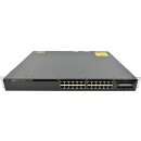 Cisco Catalyst WS-C3650-24TD-S 24-Port RJ-45 GE Switch 2x 10G SFP+ 2x 1G SFP +Rack Ears 2x PSU