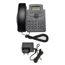 Audiocodes 405HD IP Phone black PoE Systemtelefon GGWV00597 LCD Display +Stand +PSU NEW