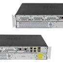 Cisco 2911 CISCO2911/K9 3-Port RJ-45 GE Integrated Services Router +Module VIC2-2BRI-NT/TE no Front Bezel Rack Ears