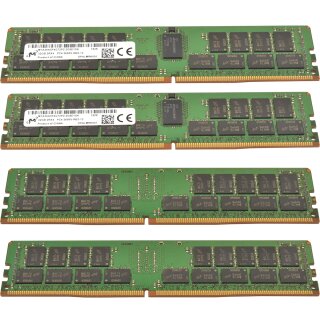 128 GB Micron 4x 32GB 2Rx4 PC4-2666V-RB2-12 Server RAM ECC DDR4 MTA36ASF4G72PZ-2G6E1