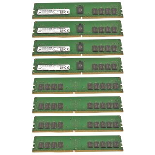 128 GB Micron 8x 16GB 2Rx8 PC4-2666V-RE2-12 Server RAM ECC DDR4 MTA18ASF2G72PDZ-2G6E1