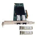 HP 557SFP+ Dual-Port 10GbE PCIe x8 Server Adapter 788991-001 792834-001 FP + 2x GBIC