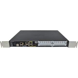 Cisco 4300 Series ISR4321/K9 GE Integrated Services Router no AC Adapter no Front Bezel + Rack Ears