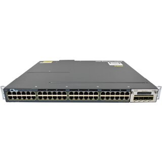 Cisco Catalyst WS-C3560X-48PF-S 48-Port RJ-45 PoE+ GE Switch +C3KX-NM-1G 1x PSU