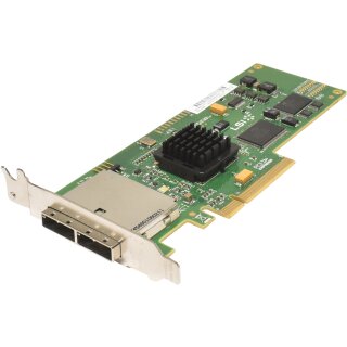 LSI SAS3801E-HP Dual-Port 3 Gb SAS PCI Express x8 Server Adapter 489103-001 LP