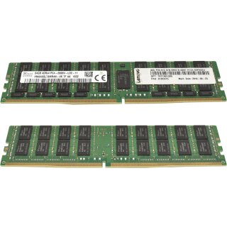 128GB Lenovo SKhynix 2x 64GB 4DRx4 PC4-2666V-L DDR4 RAM HMAA8GL7AMR4N-VK 01DE975