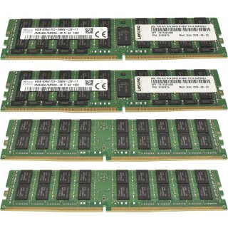 256GB Lenovo SKhynix 4x 64GB 4DRx4 PC4-2666V-L DDR4 RAM HMAA8GL7AMR4N-VK 01DE975