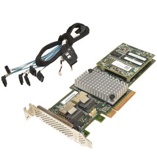 Dell LSI MR SAS 9265-8i 6 Gb/s 1GB PCIe x8 RAID Controller 0DNKYM +Kabel LP C6220