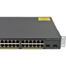 Cisco WS-C2960X-24PD-L 24-Port PoE+ RJ-45 GE Switch 2x 10G SFP+ Rack Ears + C2960X-STACK