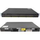 Cisco WS-C2960X-48FPS-L 48-Port PoE+ RJ-45 GE Switch 4x SFP +Rack Ears + C2960X-STACK