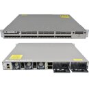 Cisco WS-C3850-24XS-S 24-Port stackable 10 GE Switch 2x PSU +Rack Ears broken front bezel