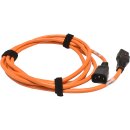 Netzkabel 3m C14-C13 IEC-Lock E252485 orange