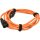 Netzkabel 3m C14-C13 IEC-Lock E252485 orange