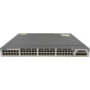 Cisco Catalyst WS-C3750X-48T-L 48-Port RJ-45 GE Switch +Module C3KX-NM-10G 2x PSU